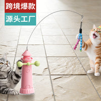 Interactive Cat Toy with Rotating Windmill