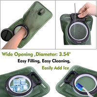 2L Sports Hydration Bladder for Cycling, Running, Hiking, Camping, Food-Grade EVA Water Bladder