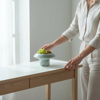 Marble Bowl Centerpiece Marble Serving Bowl Versatile Decorative Stone Tray for Entryway