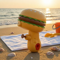 Handheld Hamburger Water Lightweight Press Water Toy Waterproof Squirt Sturdy for Children, Toddlers, Park Outings