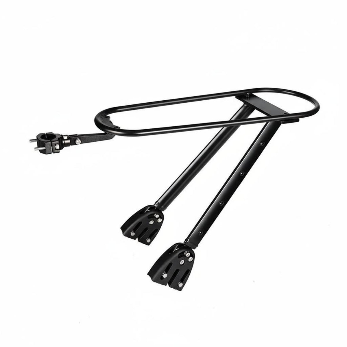 Silicone Pad Protection Bicycle Rear Rack 30KG Load Capacity Rear Bike Rack No-Drill Installation for Commuters, Commuting, Travel