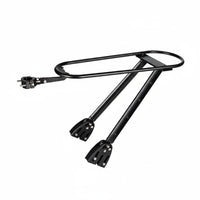 Silicone Pad Protection Bicycle Rear Rack 30KG Load Capacity Rear Bike Rack No-Drill Installation for Commuters, Commuting, Travel