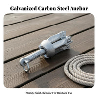 Kayak Anchor Foldable Design Galvanized Steel Anchor Portable Boating Equipment for Kayakers