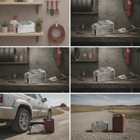 Stainless Steel Fuel Container Leakproof Fuel Can with Flexible Tube Smooth