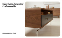 2 Pieces Nesting Coffee Table Set Minimalist Design Living Room Furniture Rounded Corners Internal Storage for Homeowners