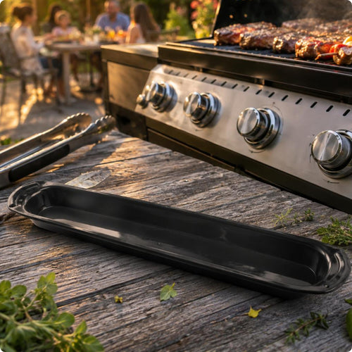 Cooking Catch Tray Raised Edge Catch Pan Replacement Narrow