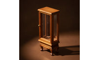 1:12 Scale Miniature Display Cabinet Glass-Fronted Miniature Display Case Collectible Dollhouse Cabinet Vintage-Style for Diorama