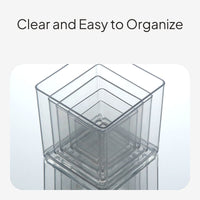 Clear Square Desktop Fish Tank & Multi-Functional Organizer
