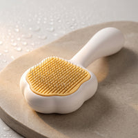 Self-Cleaning Cat Comb Fine-Pin De-Shedding Tool Handheld for Home, Cats, Pets