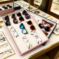 Portable Square Jewelry Display Tray with Cloth Cover