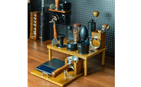Coffee Tamper Station Adjustable Portafilter Stand Wooden