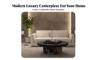 2 Pieces Minimalist look Round Nesting Tables Modern Aesthetic Round layering Table Set Space-Saving Design Household Furniture Sturdy Construction for Homeowners, Apartment Dwellers, Interior Decorators, Living Room, Small Spaces, Lounge Area, Bedroom