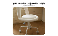Luxuriously Soft Vanity Chair Cream Design Luxuriously Soft U-Back Chair Soft