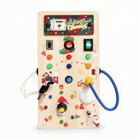 Busy Board with Sensory Switch Board Activity toy Skills for Travel, Preschool