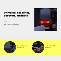 Waterproof LED bike turn signal remote