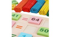 200 Pieces Early Math Tile Game Wood Number Tile Game Tiles Counting Skills Number Match Dominoes for Preschool, Classroom