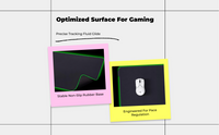 RGB mousepad, non-slip base.
