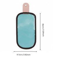 Transparent Glasses Case Portable Snap Closure Eyeglass Sleeve Lightweight