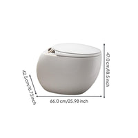Bidet toilet with heated seat.
