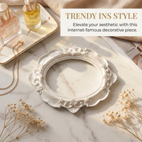 Photo Frame with Ornate Baroque Design for Home Decor, Elegant Picture in Resin Material for Family