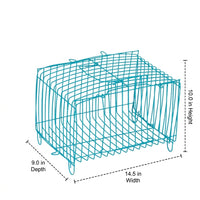 Hamster Cage and Small Animal Carrier, Iron Wire Rectangular Pet Travel Cage
