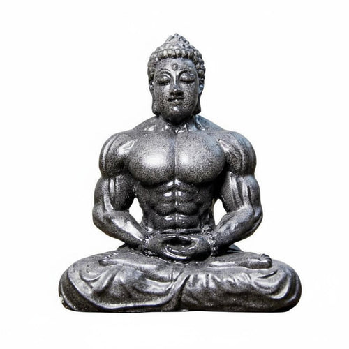 Muscular Buddha Statue Creative Design Bodybuilder Buddha Figurine Vintage
