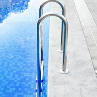 Stainless Steel Pool Ladder in-Ground 5-Step Pool Ladder Heavy Duty for Hotel Managers, in-Ground Pools