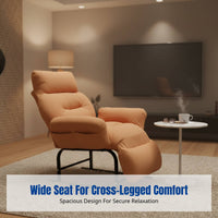Ergonomic Lazy Chair, Foldable Recliner, Office & Home Lounge Chair, Adjustable Armrest, Comfortable Seating