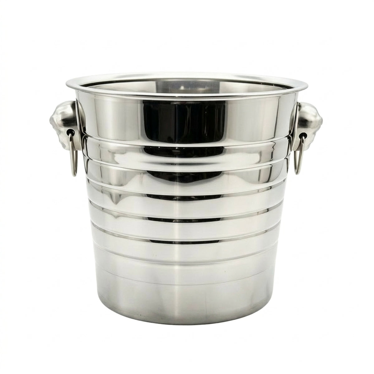 Ice Bucket with Handles 5L Stainless Steel Ice Bucket Silver Beverage Chiller for Bartenders, Restaurants