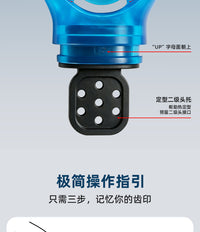 热塑咬嘴可定型深潜水肺二级头咬嘴呼吸管硅胶咬嘴调节器通用咬嘴