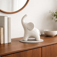 Abstract Elephant Figurine Retro Design Home Decor Good Luck for Study
