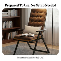 Reclining Deck Chair with Footrest 2-in-1 Design for Living Room, Office Workers
