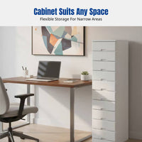 Hardwood Narrow Drawer Cabinet, Multi-Functional Storage, Bedroom, Living Room