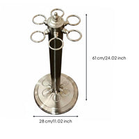 Metal Billiard Cue Rack Stable Base Billiards Accessory for Man Cave