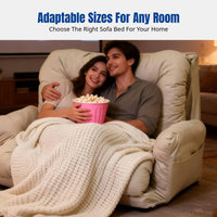 Ergonomic Floor Mat Lazy Sofa Bed, Foldable, Double, Large, Breathable Innovative Fabric, Modern Design, Bedroom