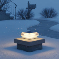 Solar Post Light Waterproof Outdoor Lighting Easy to Install for Garden, Villa