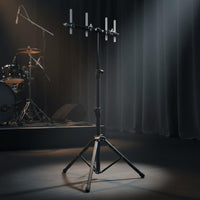 Adjustable Cowbell Stand Foldable Folding Cowbell Stand Carbon Steel for Bands
