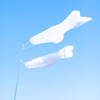DIY空白画布儿童手绘日式鲤鱼旗户外拍摄道具益智涂鸦风筒风动旗