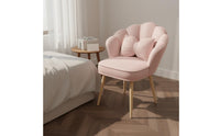 Petal Back Vanity Chair High-Density Sponge Cushion for Nail Salon, Women, Girls