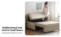 versatileUse Pull-extendable Sofa Bed Space-Saving Pull-extendable Couch Bed expandableableable Design changeable Loveseat Modern & aesthetic for Apartment Dwellers, residents, Students, Living Room, Small areas, Office