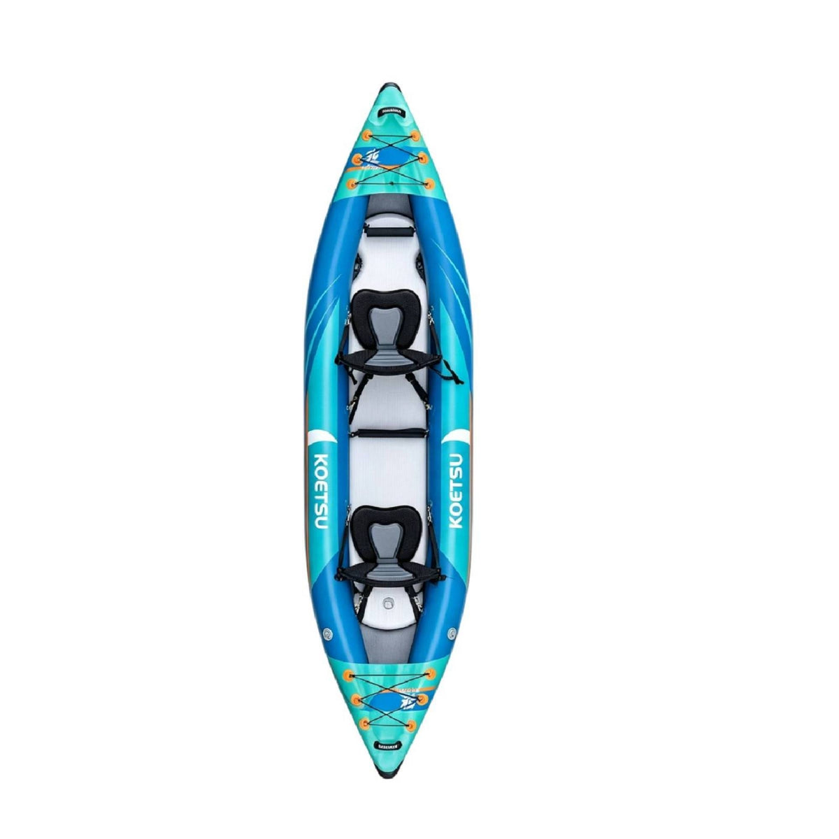 Portable Inflatable Kayak Heavy-Duty Sit-in Kayak Rigid Boat Easy to Use for Paddlers, Flatwater