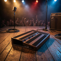 Guitar Pedalboard Textured Pedalboard with Hook-and-Loop Tape Hook and Loop Tape Industrial Strength Effects Board