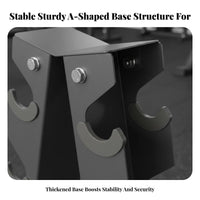 Space Saving V-Shaped Dumbbell Rack Heavy-Duty Vertical Dumbbell Stand Stable and Secure Complimentary Weight Organizer Non-Slip Feet for Home Gym