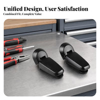 Rounded End Liftgate Glass Hinge Tapered Arm Explorer Window Hinge Smooth Finish Pair