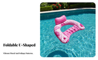 PVC Material Buoyant Lounger Ing Lounge Chair Foldable Buoyant Lounger Ing Pool Chair Portable for Adults, Teens
