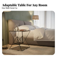 Flowing Ribbon Side Table Minimalist aesthetic Indoor Furnishing Multi-Functional