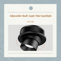Adjustable cabinet spotlight, anti-glare