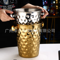 不锈钢加厚冰桶KTV酒吧用品香槟桶商用装冰块粒桶创意啤酒红酒桶