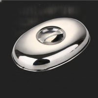 Oval Lid Rust-Resistant Stainless Steel Lid Pan Lid with Knob for Cooks, Caterers, Kitchen, Buffet, Stovetop