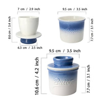 Ceramic Butter Keeper Lidded Kitchenware Airtight Seal